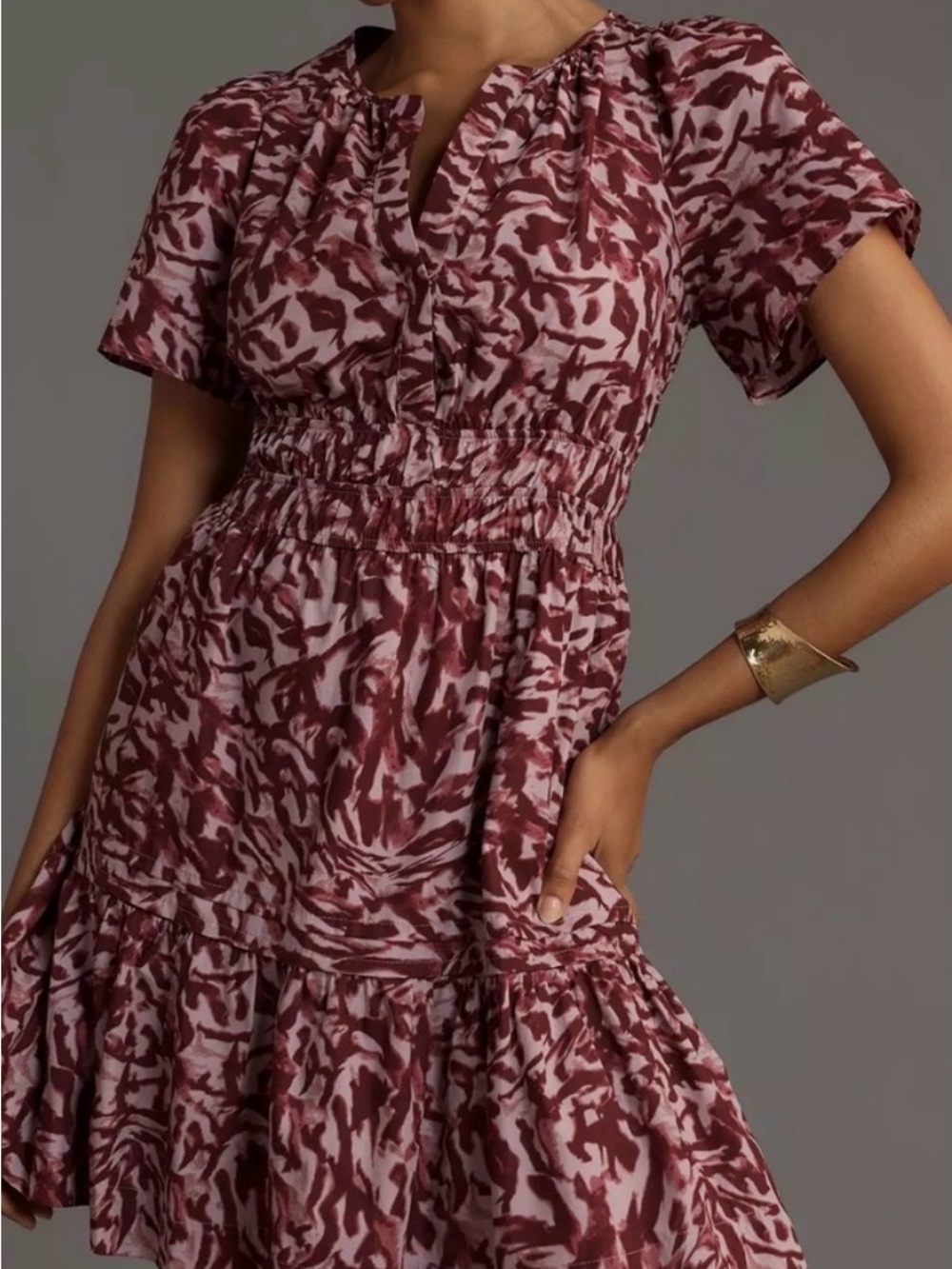 Beautiful Anthropologie Somerset Mini Dress - size M - like new